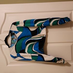 Multi colored House Of Harlow satin feel top